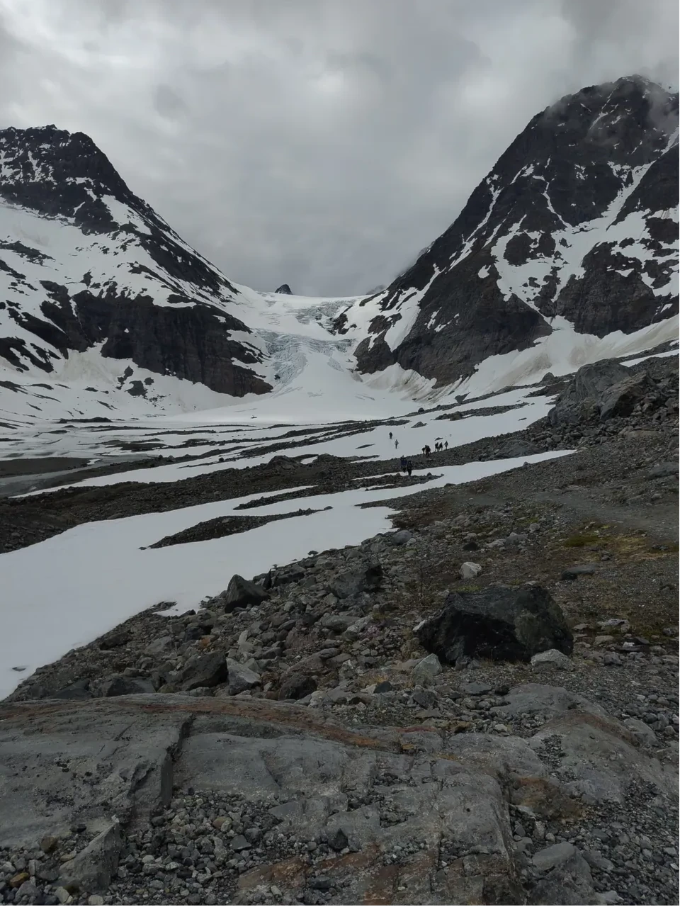 The Steindalsbreen Glacier.
