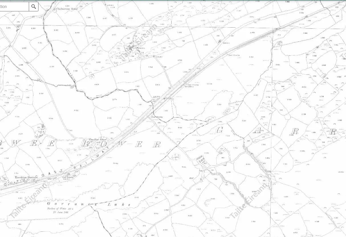 Ordnance Survey 25 inch edition map of Three Lakes.